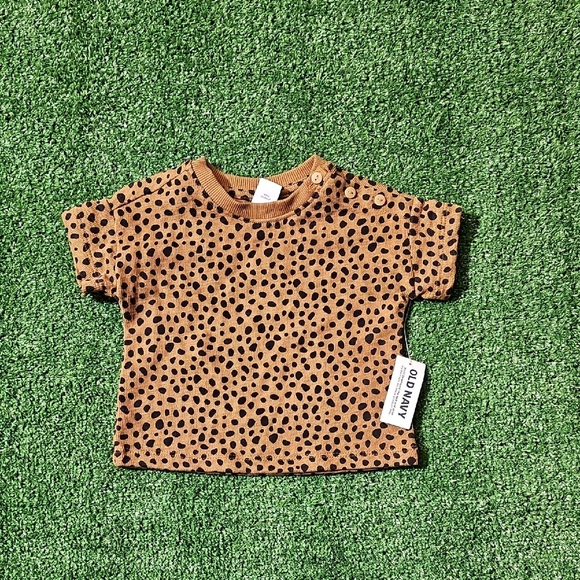 Old Navy Other - Old Navy Brown and Black Polka Dot Kids Tee
